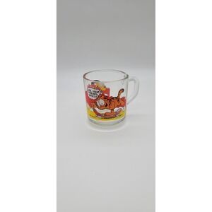 Vintage‎ 1978 Garfield and  Odie Glass Coffee Cup / Mug McDonalds Jim Davis